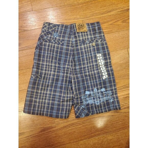 Micros Hometown in Los Angeles Boys Shorts Size 6 Navy Adjustable Waist Casual - Picture 6 of 11